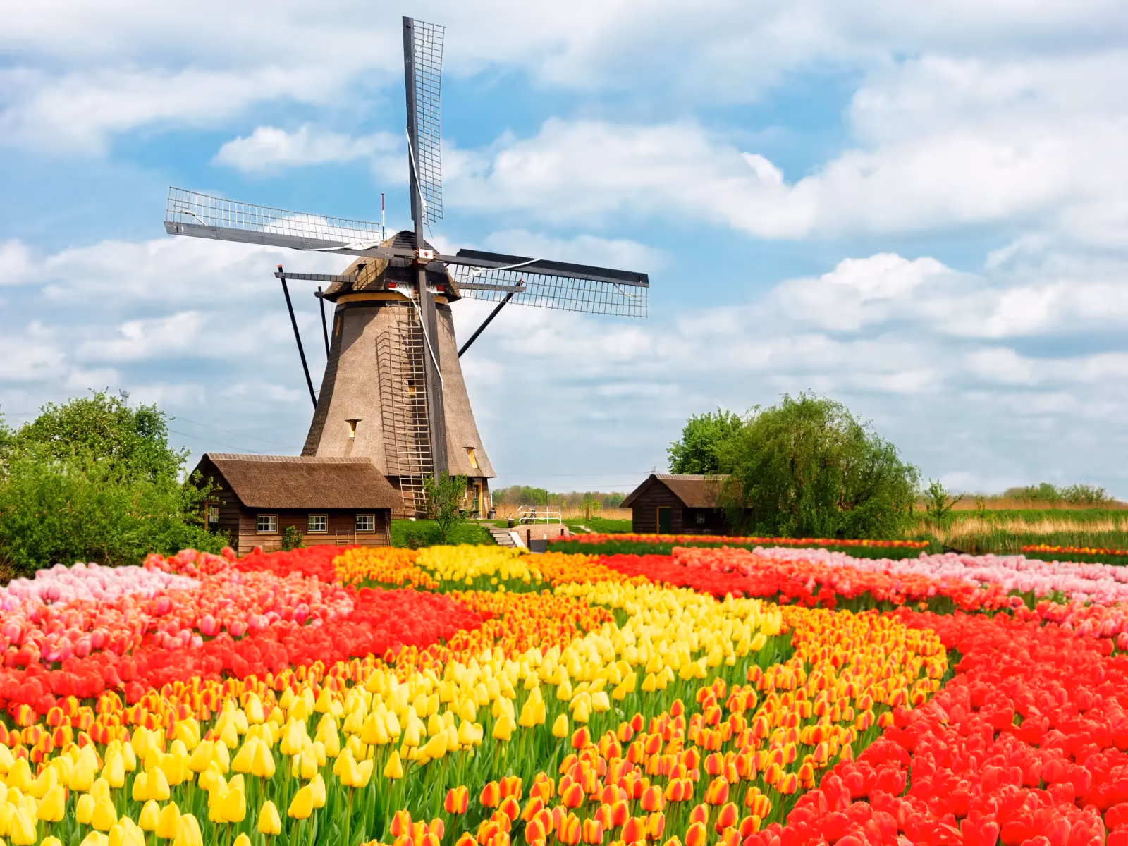 Kincir angin dan kanal Amsterdam