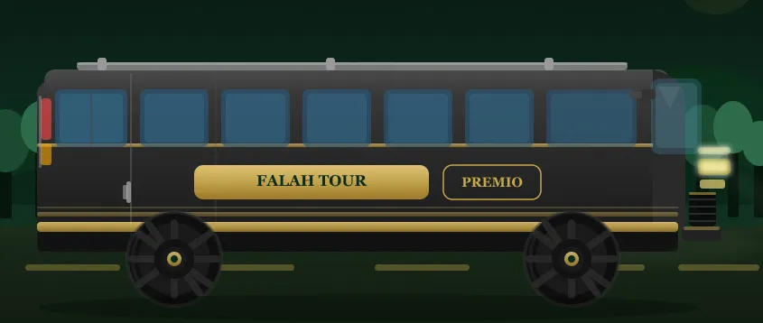 Ilustrasi Toyota Hiace Premio Falah Tour